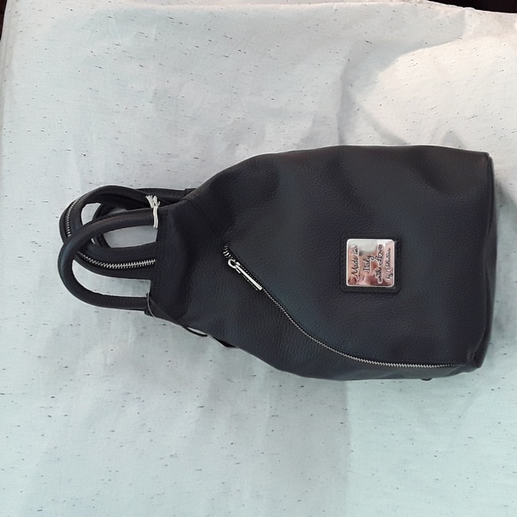 VALENTINA ITALIAN LEATHER BACKPACK - Picture 1 of 6